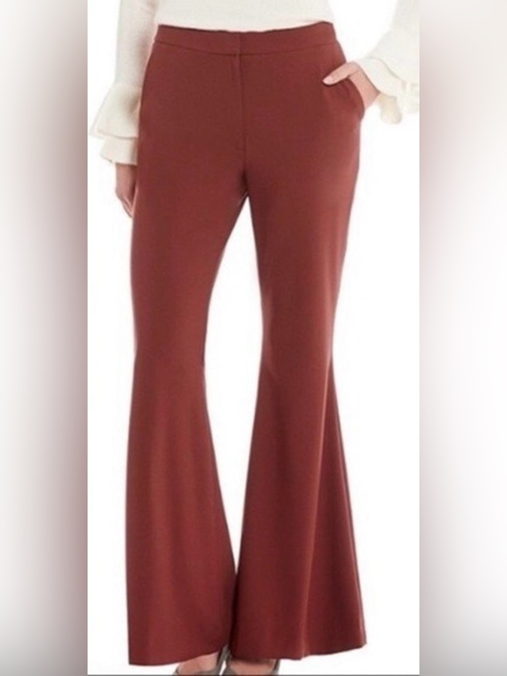 Antonio Melani Rust Flared Dress Pants Size 10